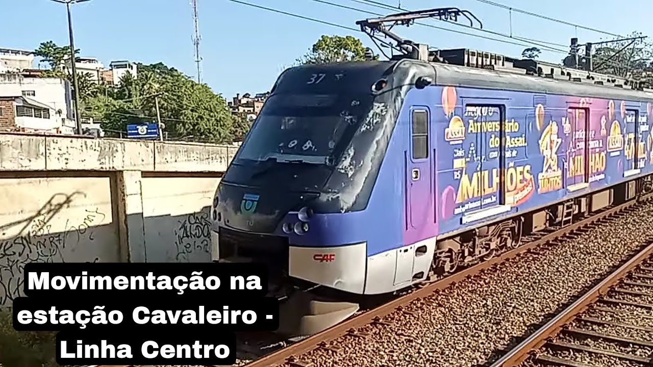 Metrô do Recife - Movimentação na estação Cavaleiro (Linha Centro 1 - Ramal Jaboatão)