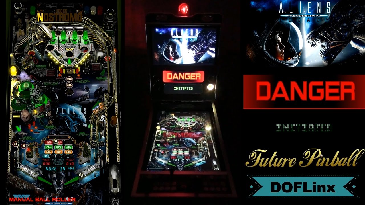 DOFLinx: Future Pinball, Aliens Legacy! Amazing cabinet feedback & lighting demo!