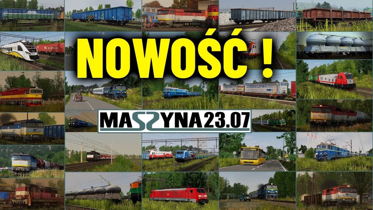 NOWOŚĆ ! MASZYNA 23.07 🚂 NOWA WERSJA DARMOWEGO SYMULATORA KOLEJOWEGO