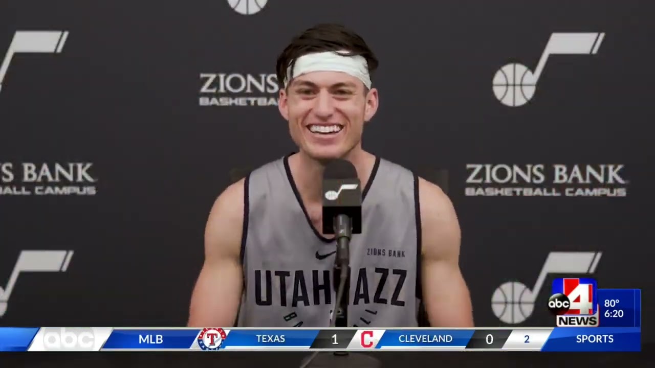 Alex Barcello works out for Jazz