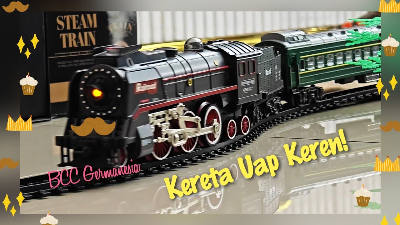 Kereta Api Uap Mainan Yang Realistis - Simulasi Kereta Api Uap Unboxing / Review