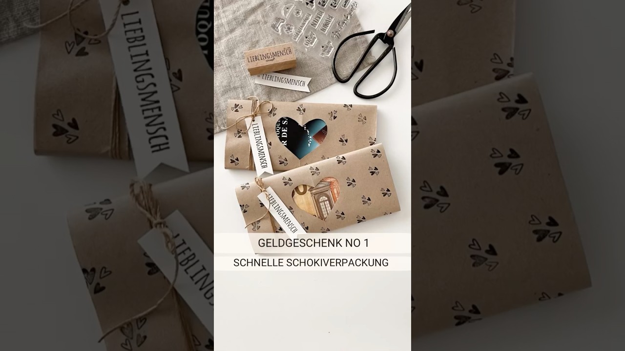 Schnelle Geldgeschenk Verpackung #diy #geldgeschenk #giftwrapping