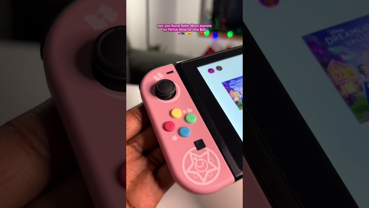 Cozy Gamer Vibes with Adorable Pink Joy-Cons #gaming #girlgamer #switchcontroller