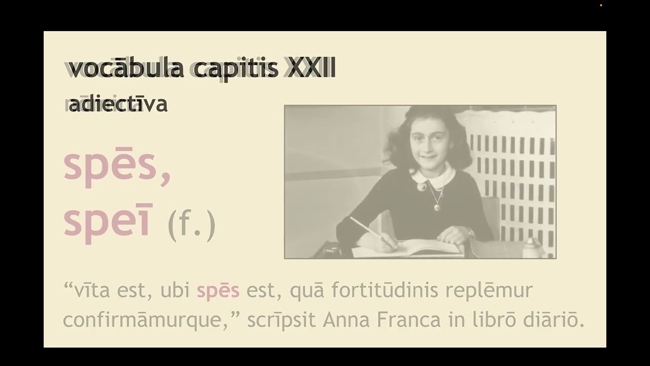 lēctūra secunda: The 5th Declension (LTN 102)