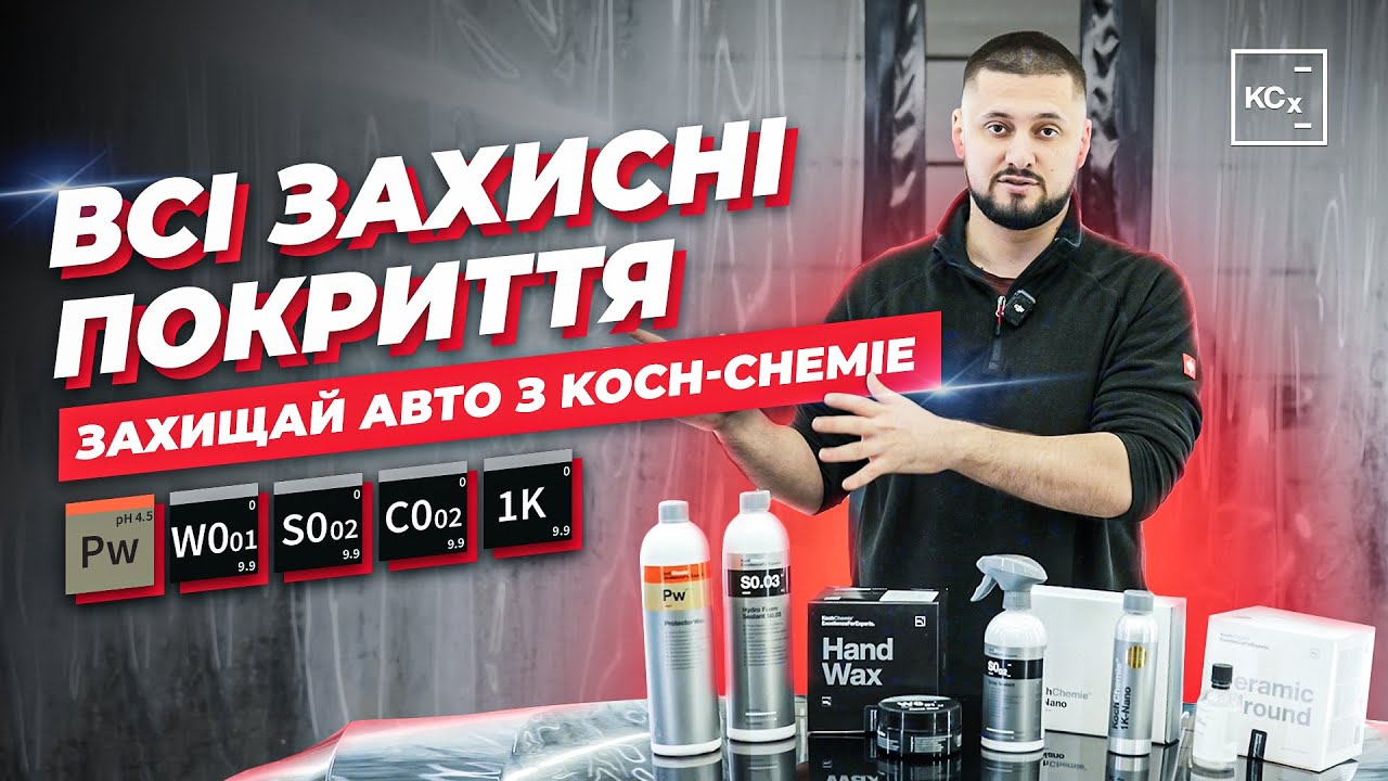ЗАХИСНІ ПОКРИТТЯ ВІД KOCH-CHEMIE | Protector Wax | Hand Wax | Ceramic Allround | 1K-Nano