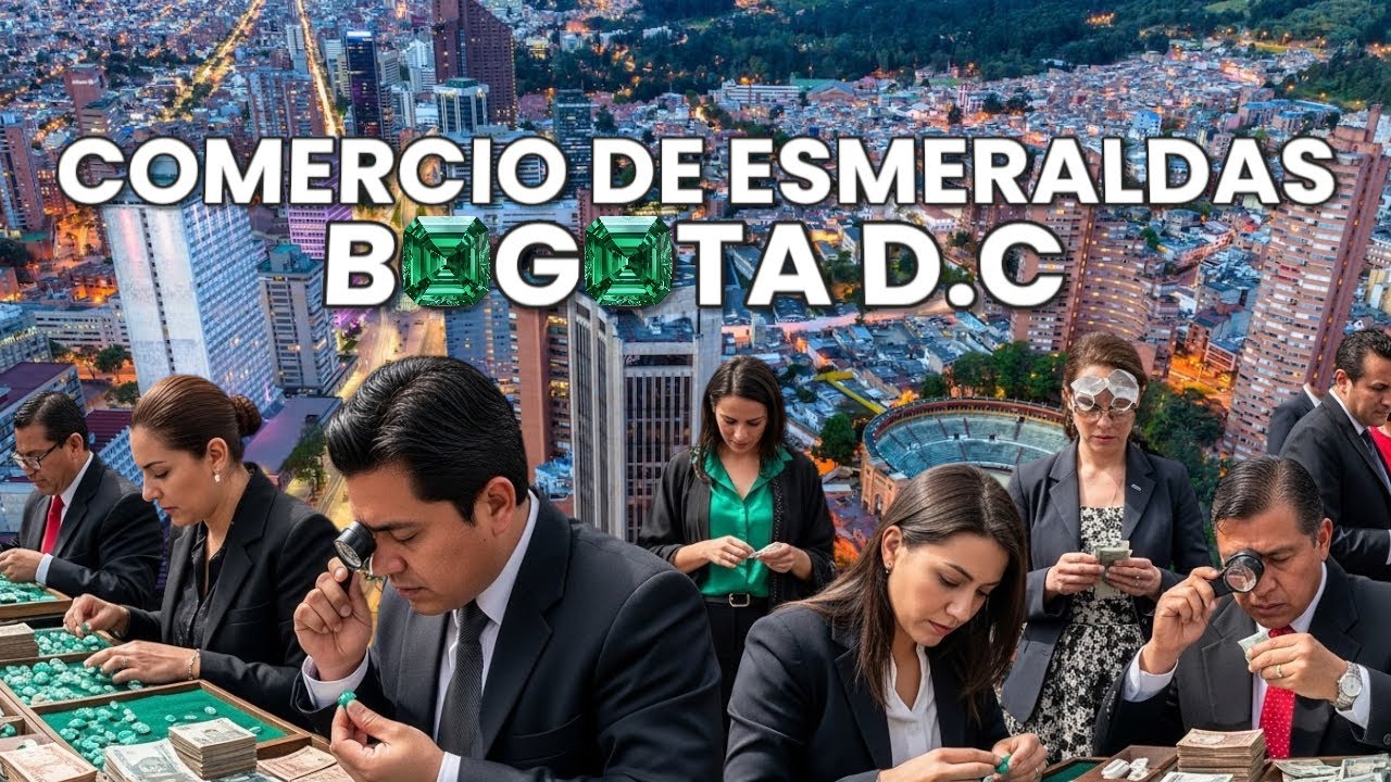 Comercio de Esmeraldas: En La Plazoleta del Rosario en Bogota 🇨🇴
