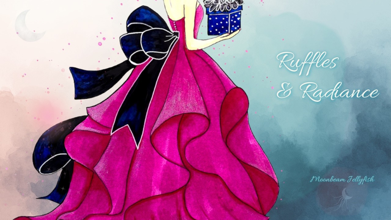 Painting Dramatic Ink Ruffles ✨ Fashion Illustration Process ✨ March Bonus Video