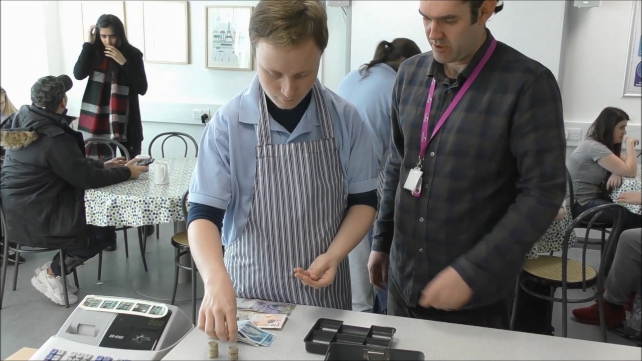 Working in the Cafe - Skills for Life and Work at Glasgow Clyde College