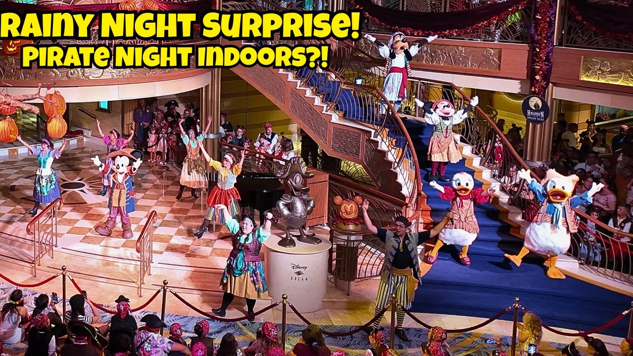 RARE Disney Cruise Pirate Night Indoors! Mickey’s Pirates in the Caribbean 2025 on Disney Dream