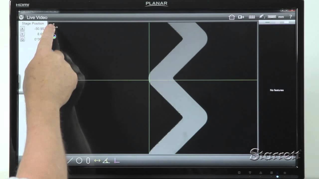 Starrett Force  Measurement to DXF Files with an Optical Comparator