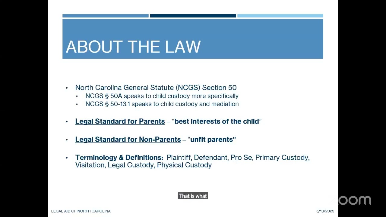 Child Custody - 5/13/2025