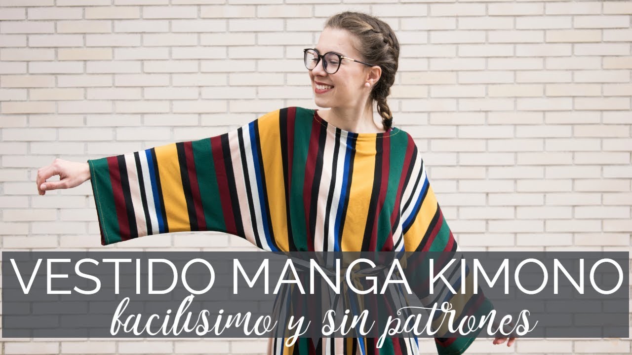 Cómo hacer un vestido manga kimono ¡facilísimo y sin patrones!