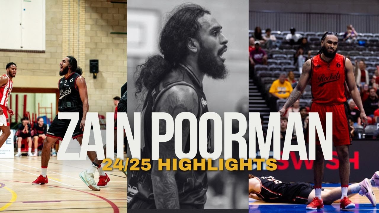 ZAIN POORMAN | 6’4 Guard | Reading Rockets | NBL D1 (UK) Highlights 🔥🇲🇽🇬🇧