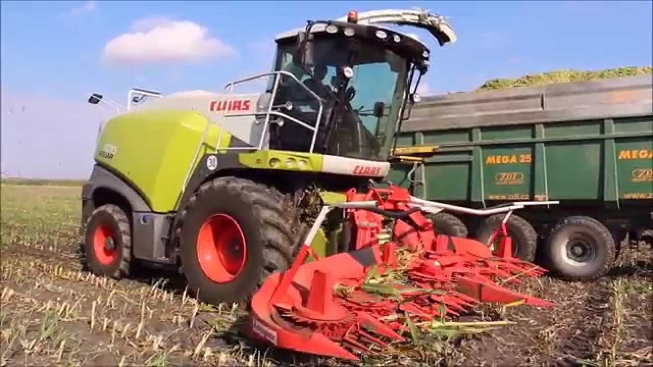 Siláže 2015 - Claas Jaguar 870, 4x Case IH Puma