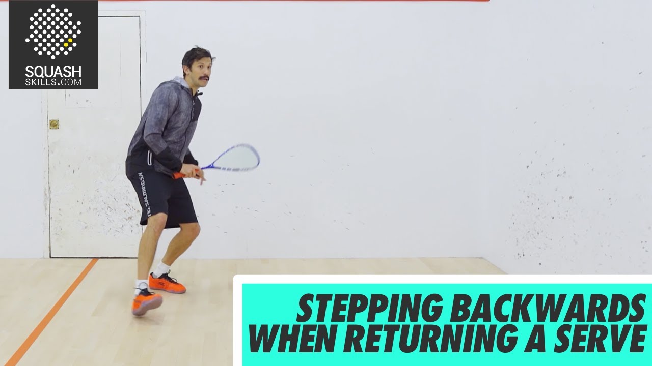 Squash Tips: Amateur Analysis - Stepping Backwards When Returning A Serve