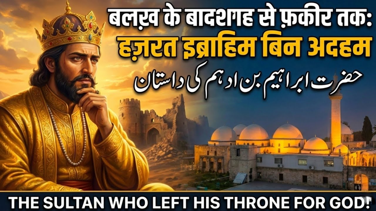 Woh Sultan Jisne Allah Ke Liye Apna Takht Chhod Diya 😢 | Hazrat Ibrahim bin Adham Ki Dastan