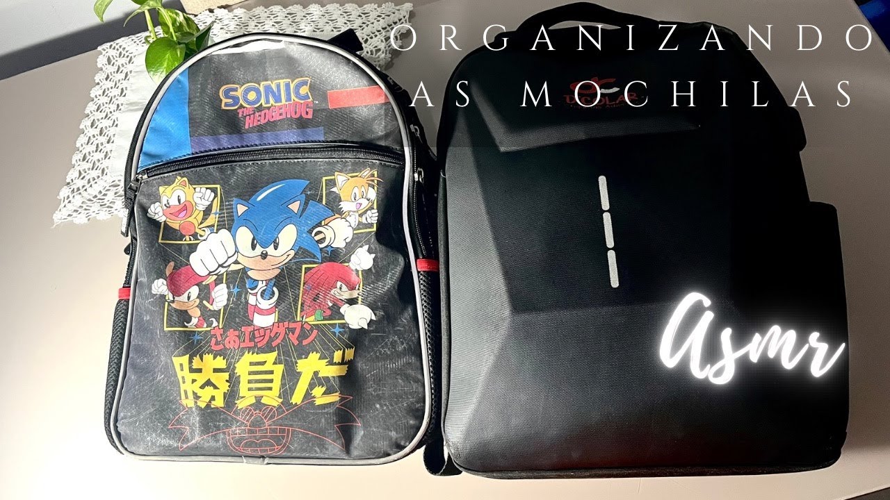 ASMR tudo que eu levo na mochila do meu filho e na minha ( Voz m sussurros)