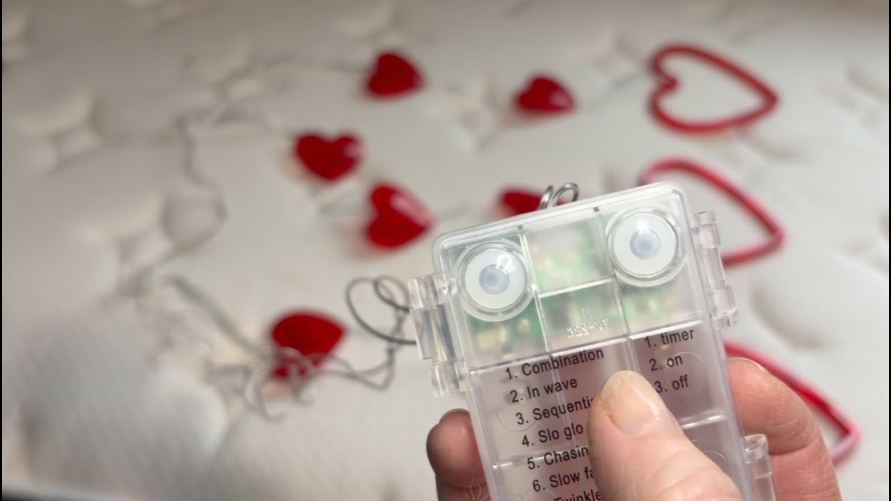 Valentine’s Day Heart LED Window Lights Review | 65 Red Heart Hanging Decorations with Timer & Modes