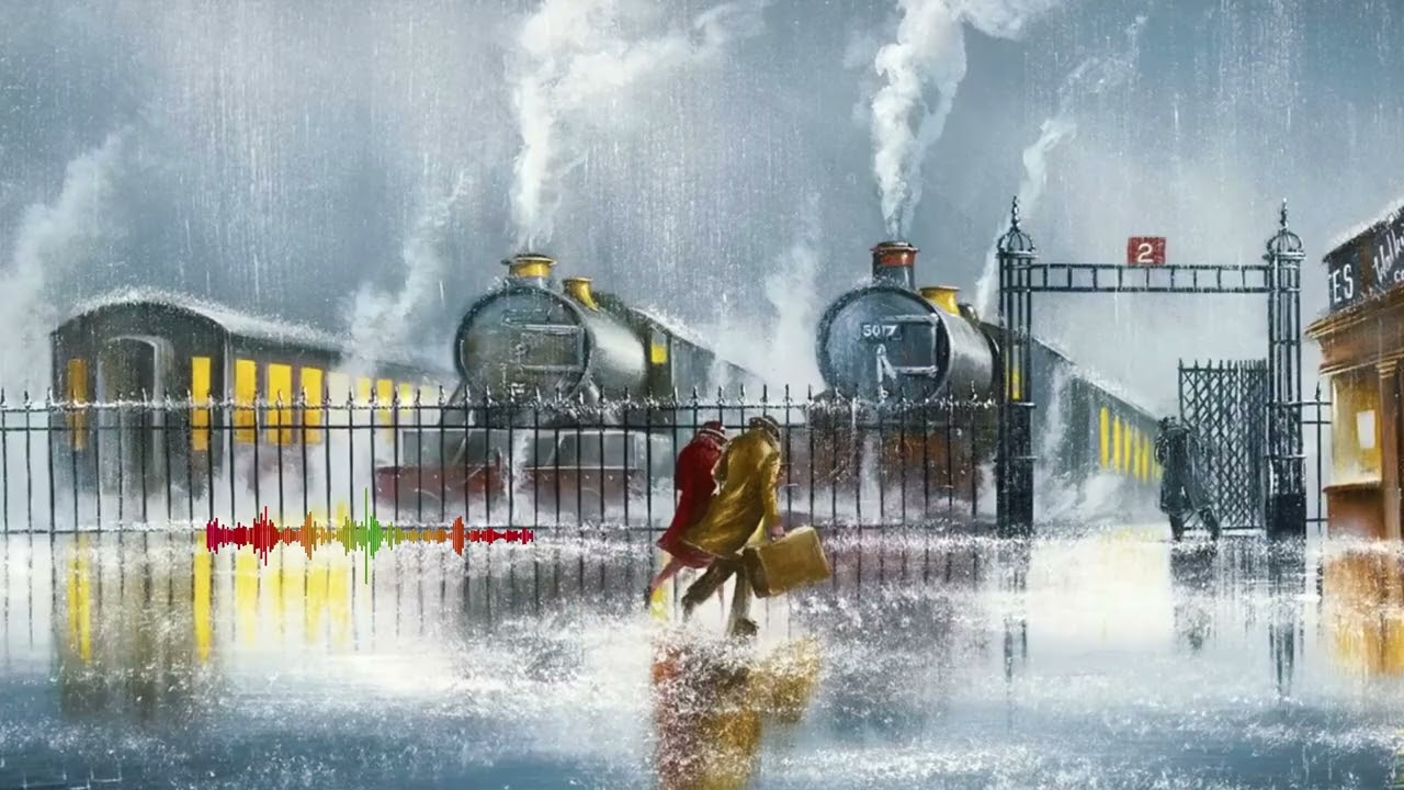 [painting 💖 music] 😢☔🎼 1hour , cozy, lonesome,  아름답고 슬프기도 한.. 공허해 지는    | #theslowafn