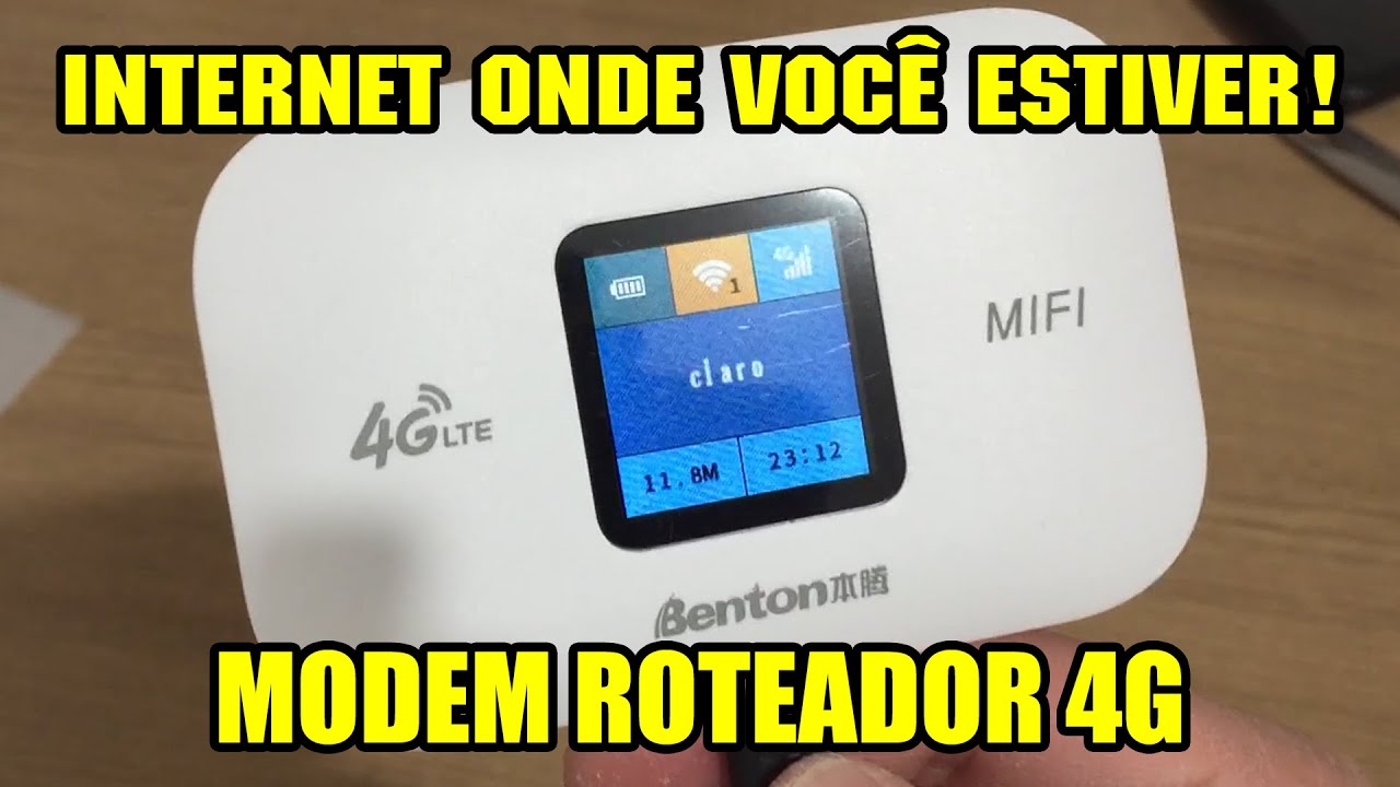 Modem Wireless 4G - Tenha internet onde você estiver com este aparelhinho!