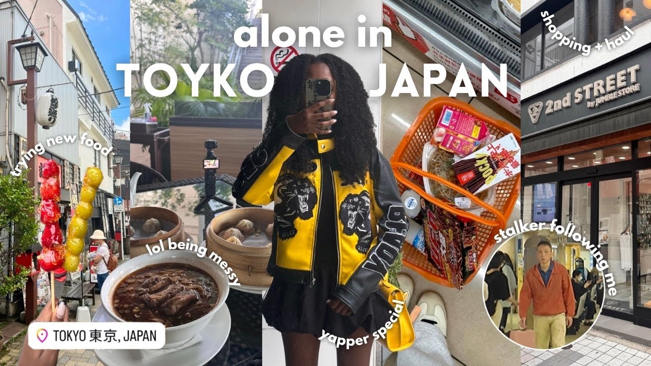 SOLO JAPAN VLOG 🇯🇵 stalker in subway, street food, flirting w locals, shopping
