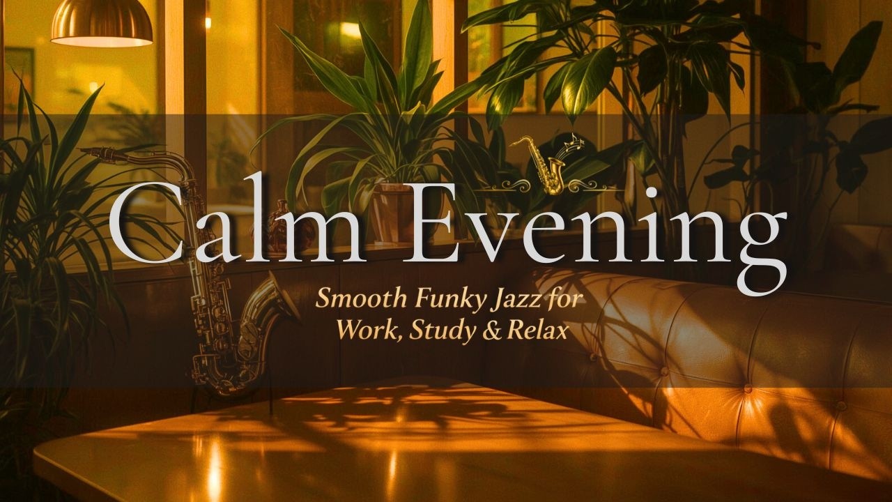 Smooth Evening Funky Jazz Sax in a Modern Café | Relaxing Lounge Atmosphere