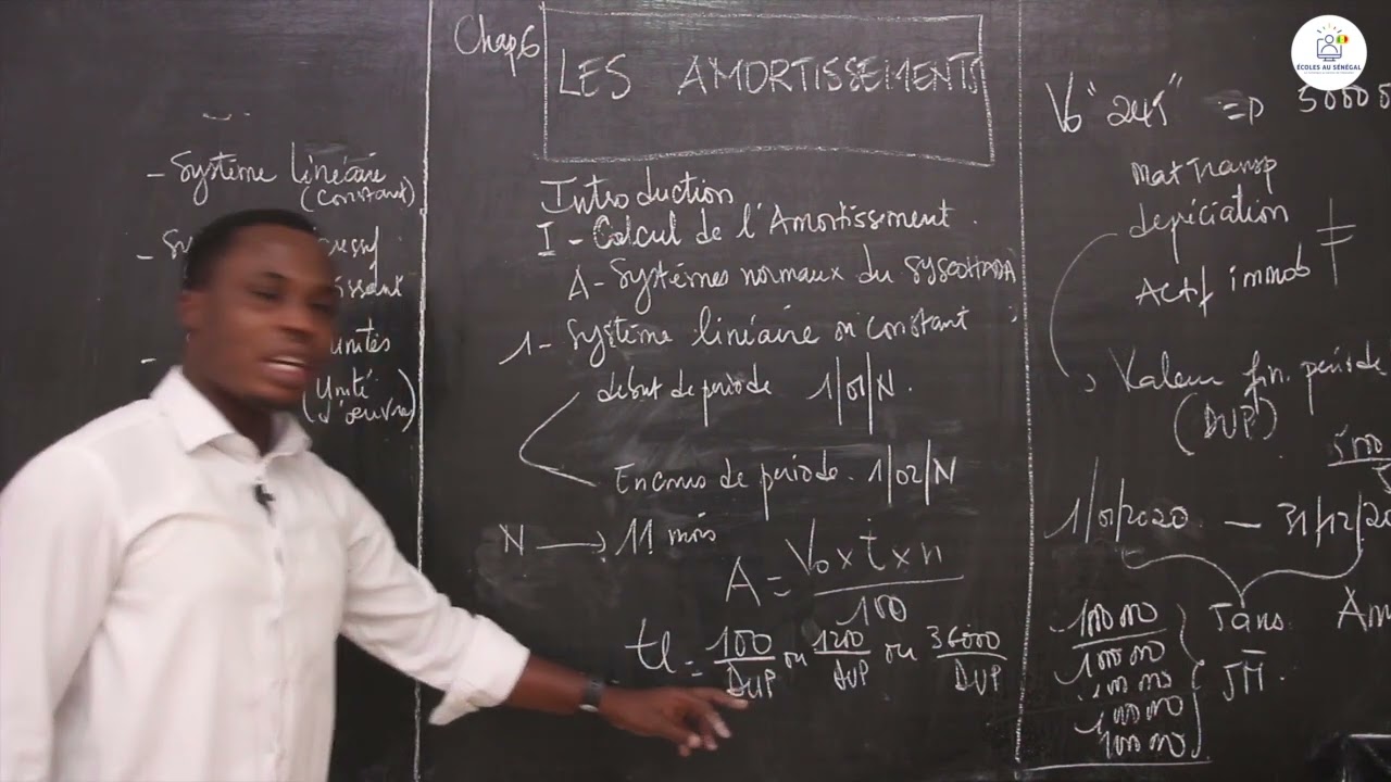 Cours - Première STEG - Comptabilité : Les amortissements / Suite 1 / M. Akpoto