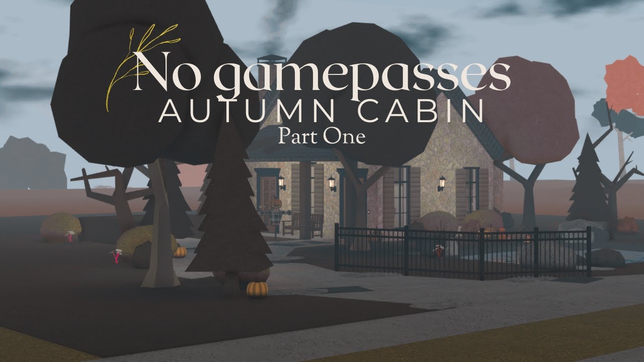🕸| No gamepass | One-story Autumn Cabin | Speedbuild | Part One