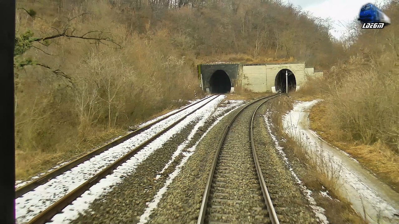 Train Backview Huedin-Stana-Aghires cu/with IR1834 Timisoara Nord - Iasi - 03 February 2017