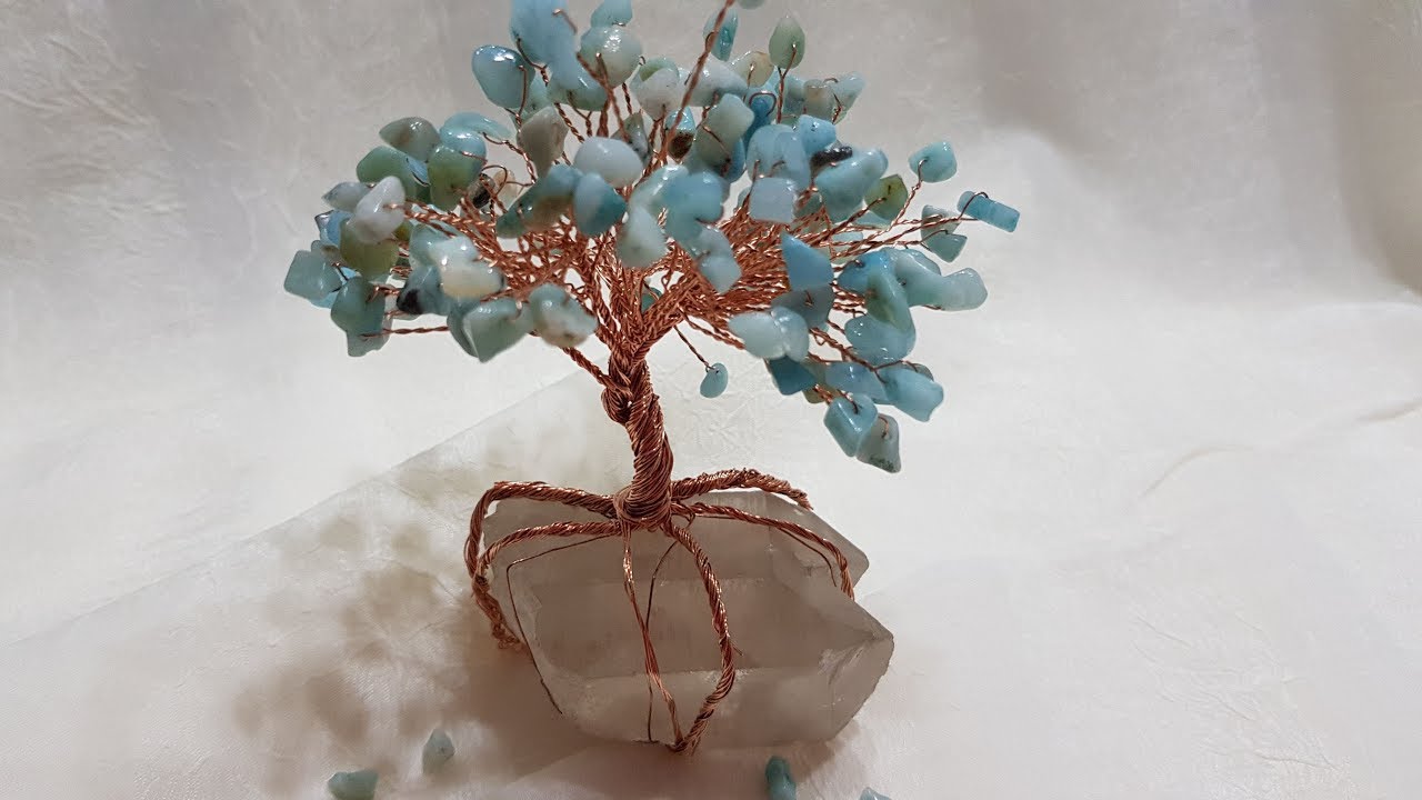 Doğal Taşlı Tel Ağaç Yapımı - DIY Wiretree