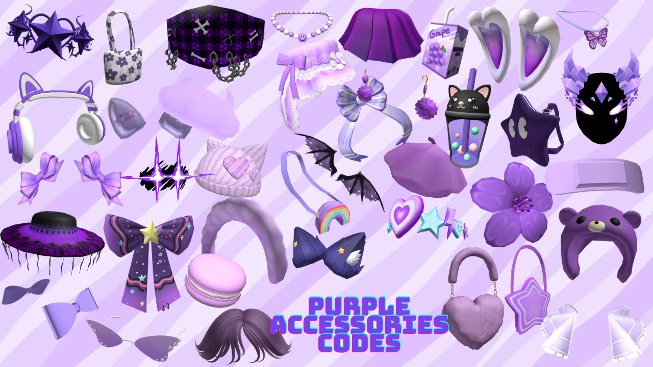 »•» 🌸 «•«┊PURPLE ACCESSORIES CODES┊»•» 🌸 «•«