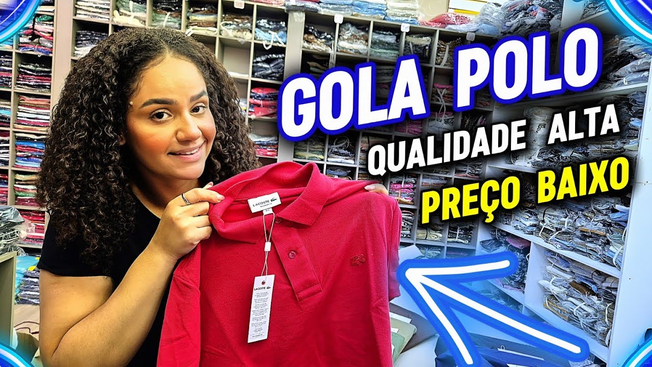 🔥 Camisa Polo Masculina no Atacado  Qualidade e Preço Imbatível na Feira da Madrugada no Brás SP