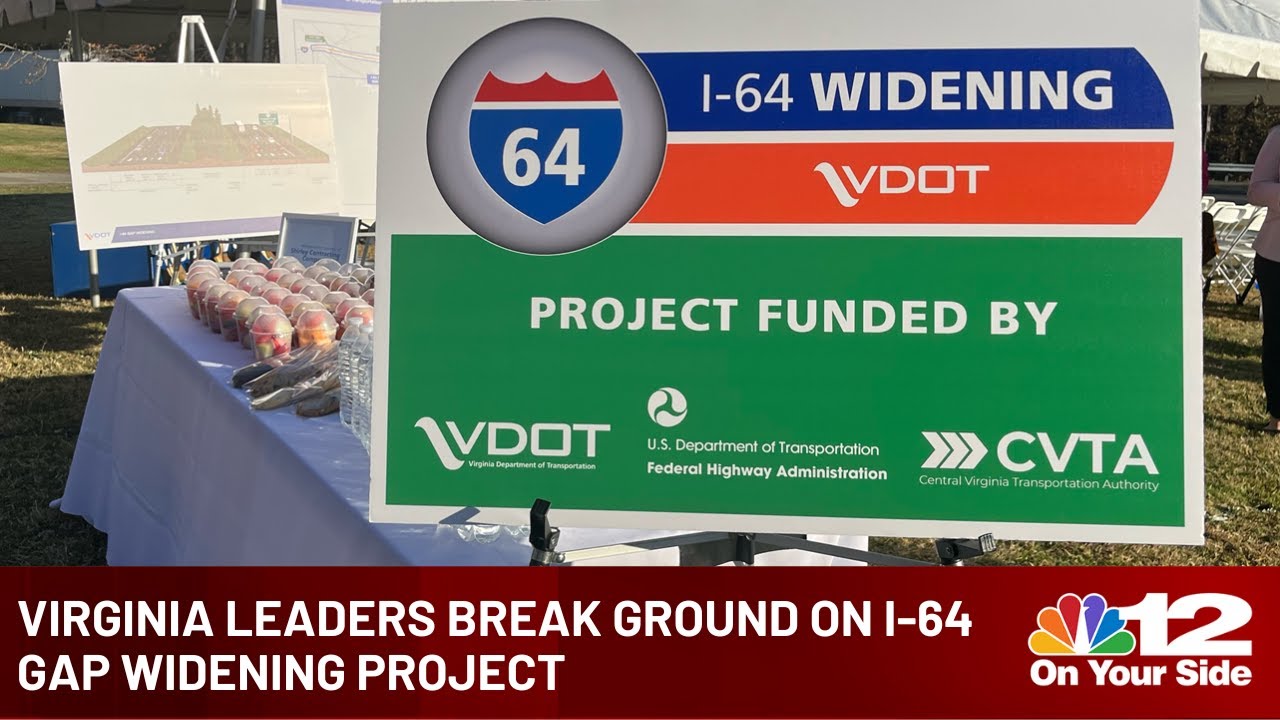 Leaders break ground on I-64 Gap Widening Project