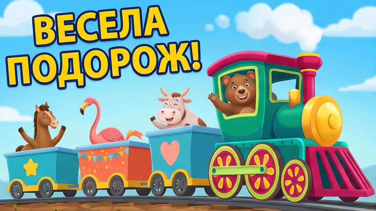 Кольоровий Потяг Чух Чух Чух 🚂 | Дитяча пісенька про поїзд | А Чому Буває Так?