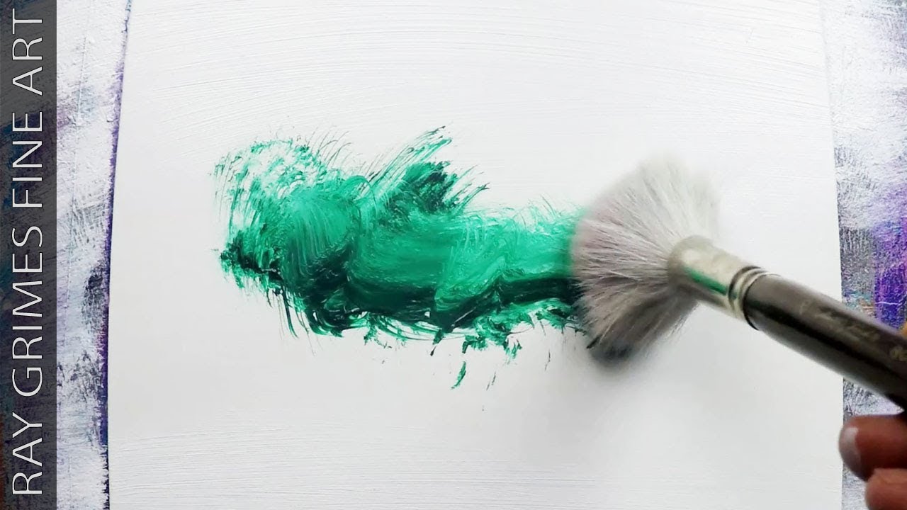 Easy Landscape / 169 / Relaxing / Simple / 4 Minutes / Green / Abstract Painting / Demonstration