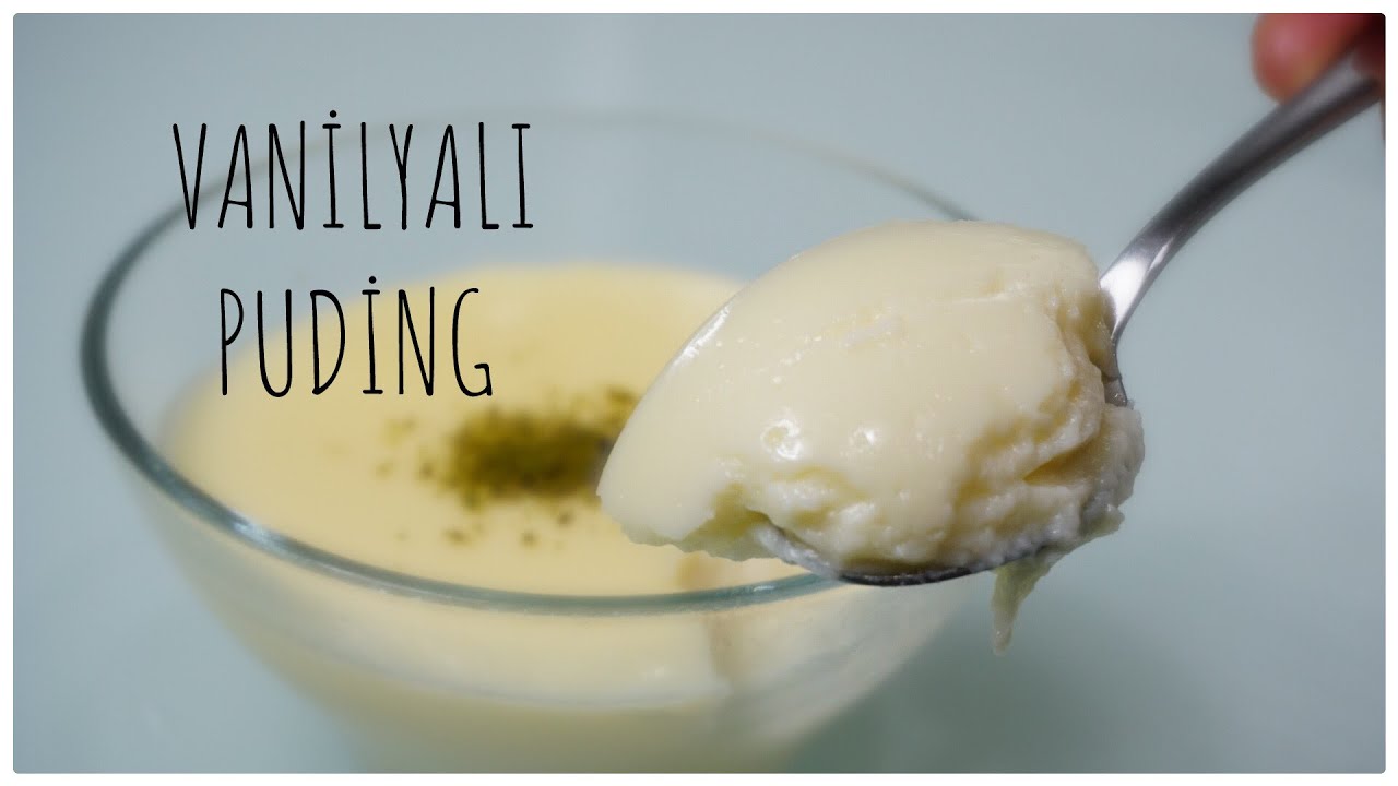 Nefis vanilyalı puding/sütlü tatlı  muhallebi tarifi /tatlı tarifler / Figen Ararat
