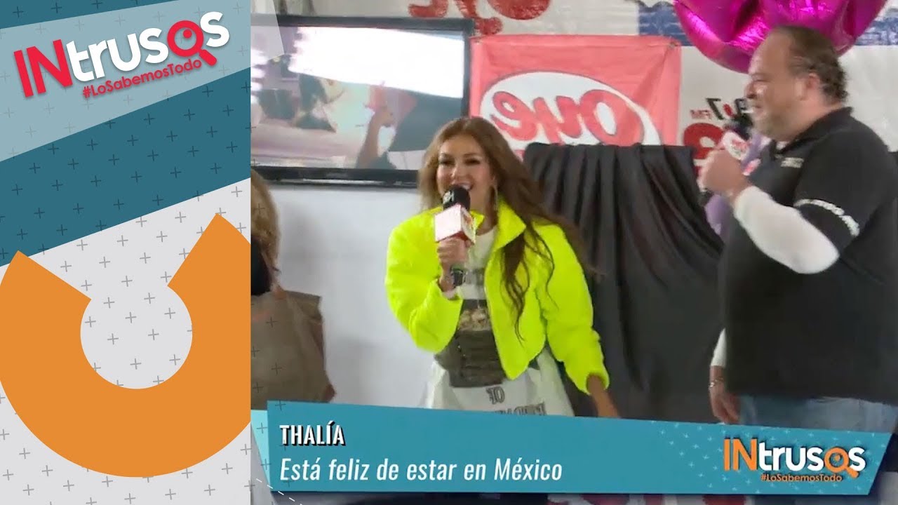 Thalía interpretó algunos de sus éxitos en firma de autógrafos | INtrusos