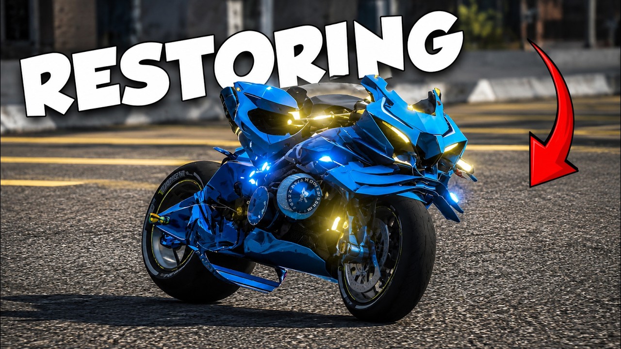 Restoring Abandoned Suzuki GSXR-1000 in Gta 5 RP