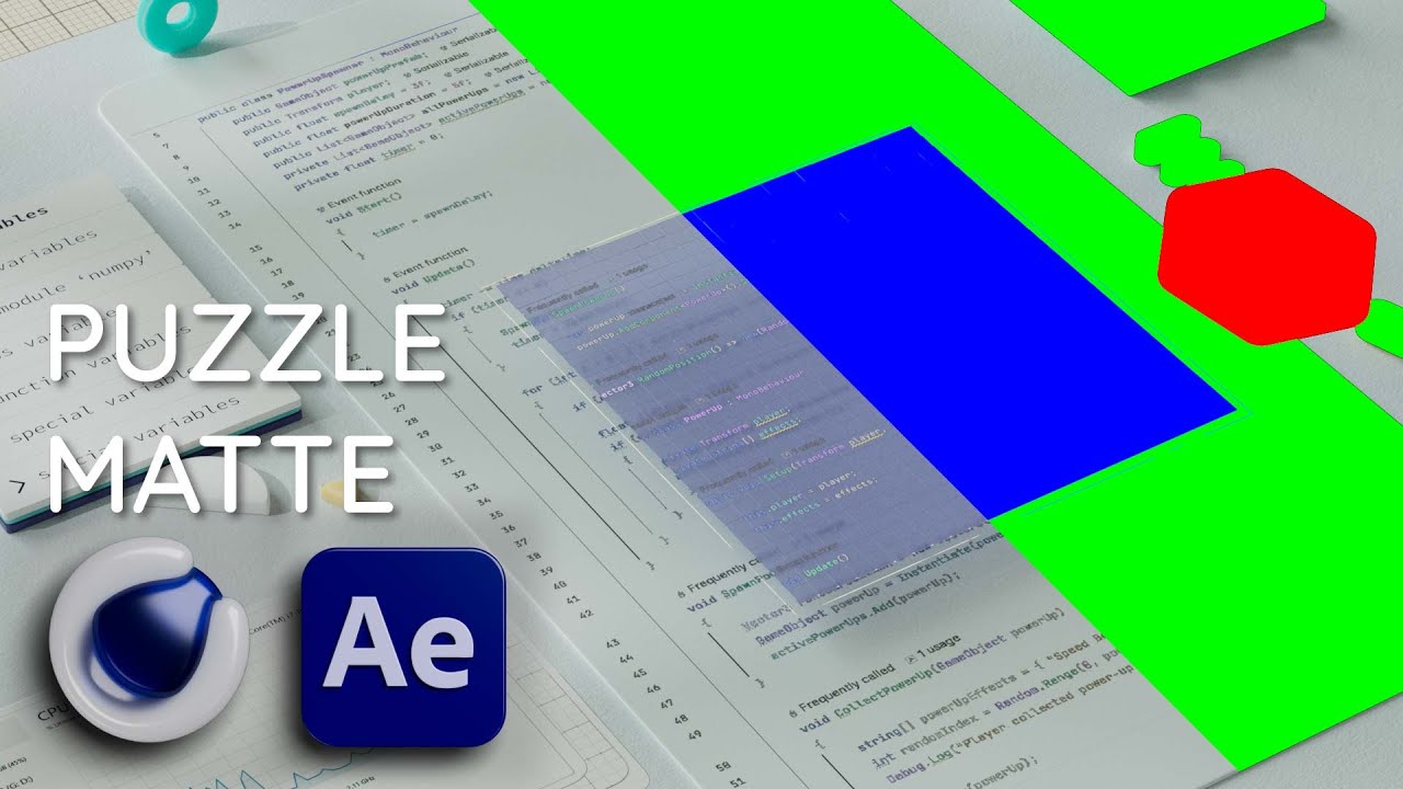 Puzzle Matte | Пазл Маски | Cinema 4D + Redshift → After Effects