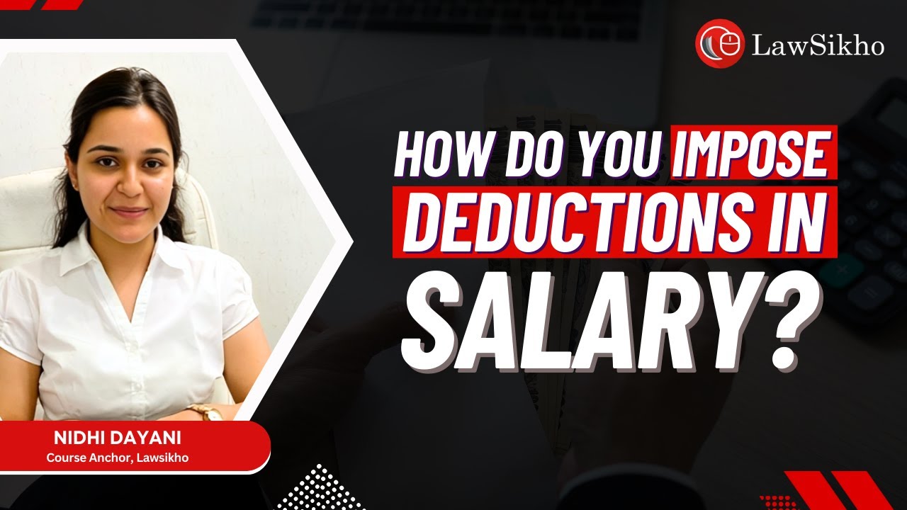 How do you impose deductions in salary?