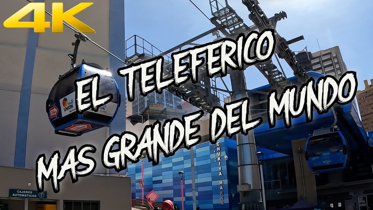 LA PAZ - BOLIVIA transporte público  MI TELEFÉRICO