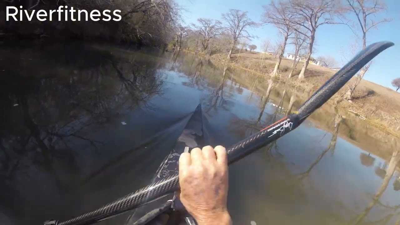 1/28/26 San Marcos River upstream to cummings dam and back. New paddle! Epic small (680) twist wing.