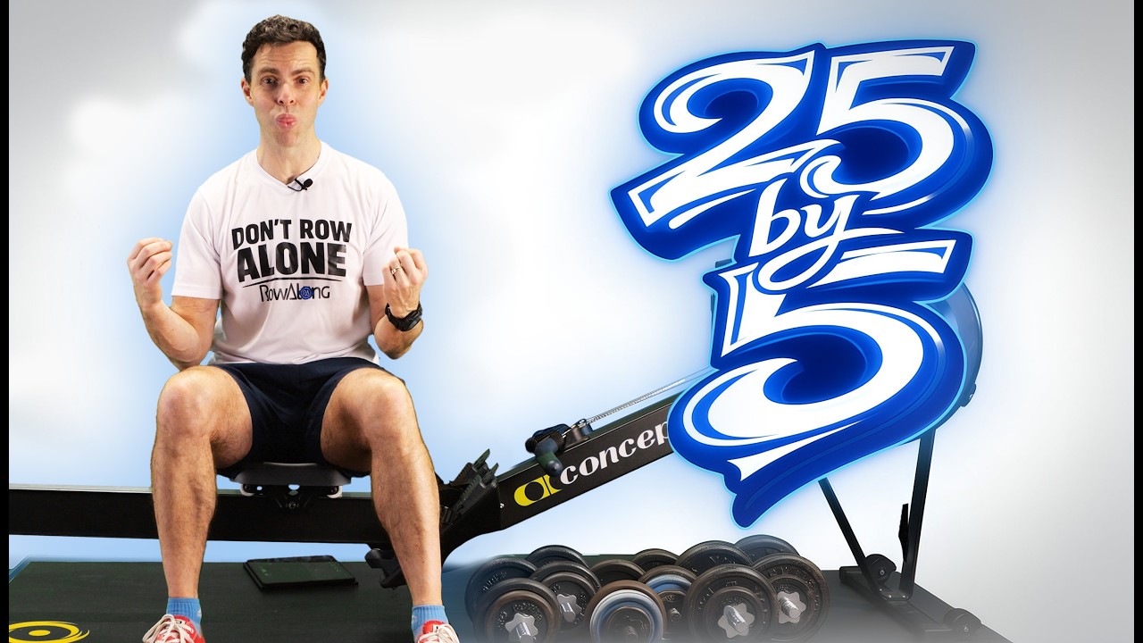 Mar 5: Easy 25 Minute Rowing Machine Workout (alone at the World Champs) : RowAlong