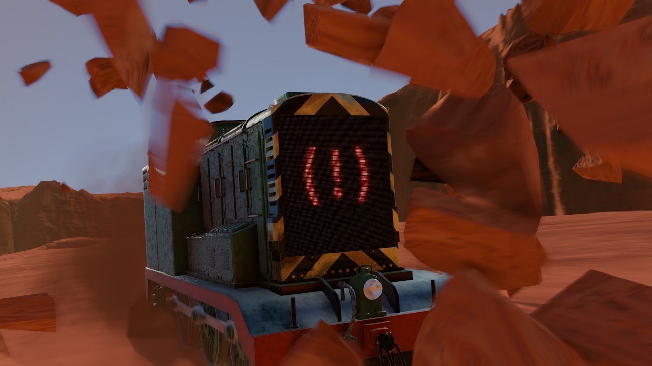 MECHA TRAIN RESCUE - Extreme Canyon Crash Simulation!