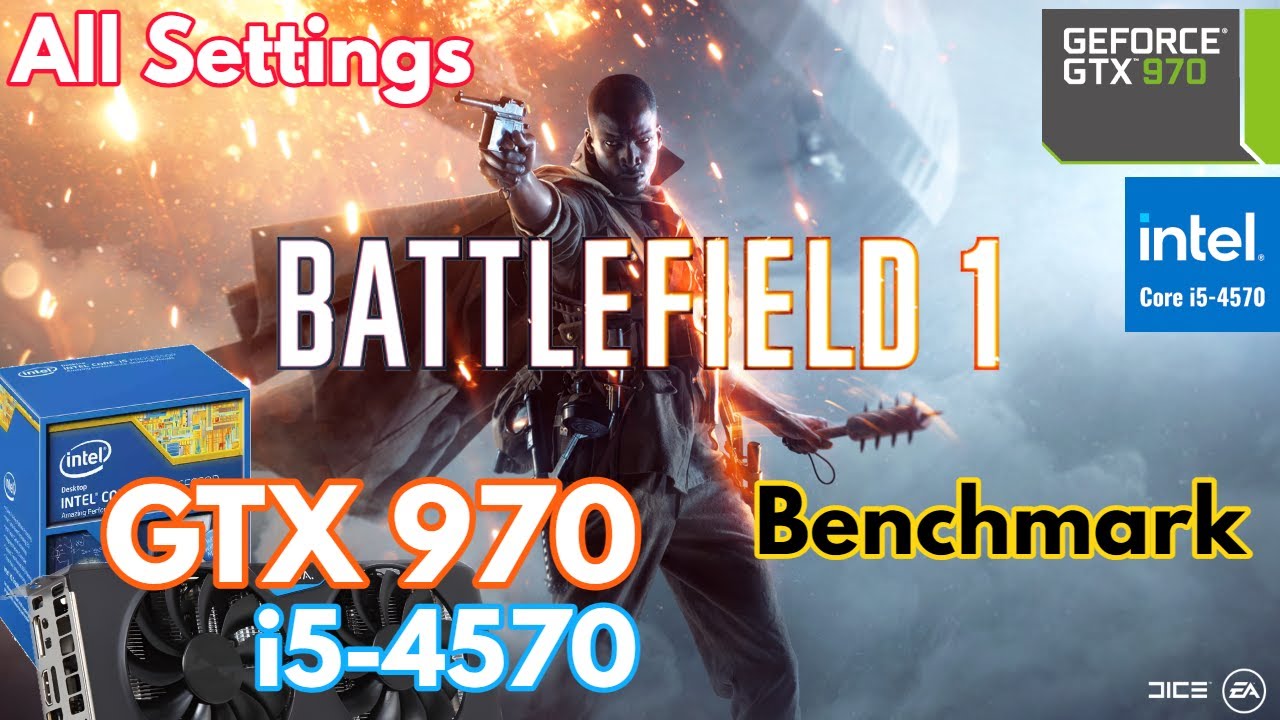 GTX 970 Battlefield 1 All Settings Benchmark