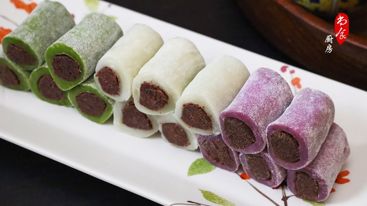 💯简单美味又讨喜！新年待客甜品首选，糯米红豆卷｜Delicious And Delightful! Glutinous Rice Rolls