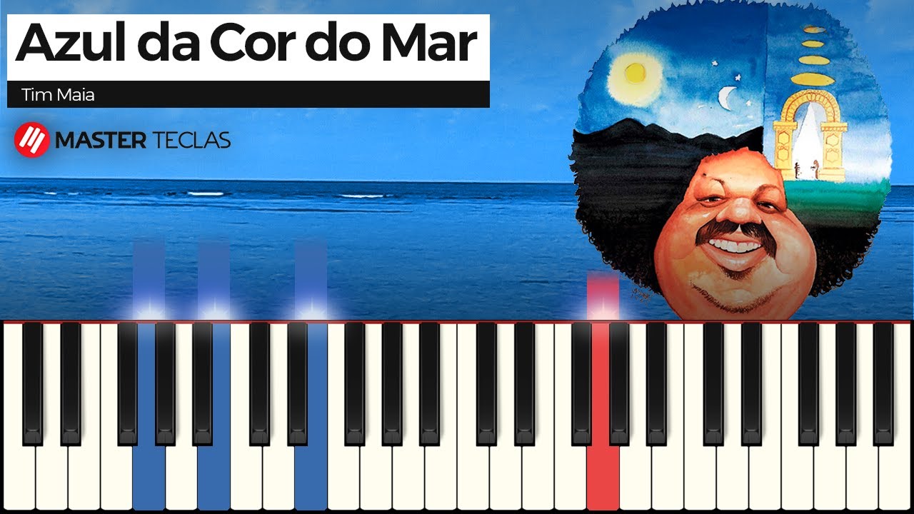 Azul da Cor do Mar - Tim Maia | Piano Tutorial + Partitura
