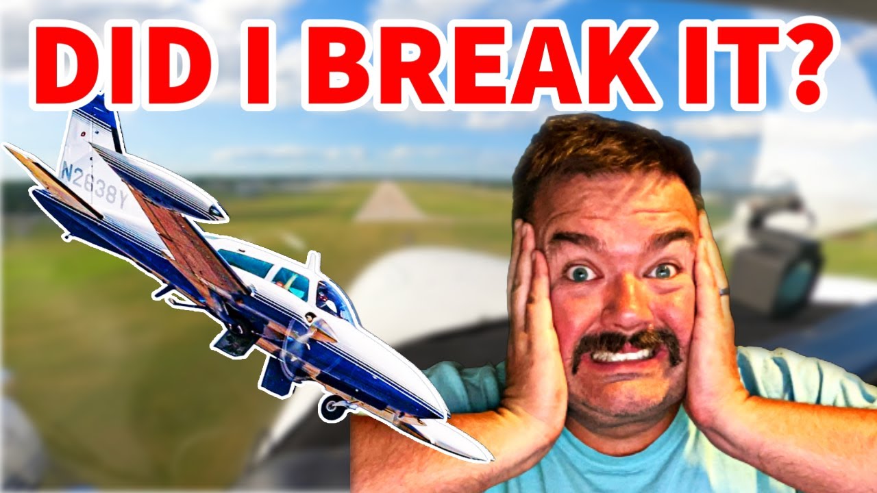 Almost Broke the Cessna 310R at Oshkosh Fisk Arrival with Bad Landing