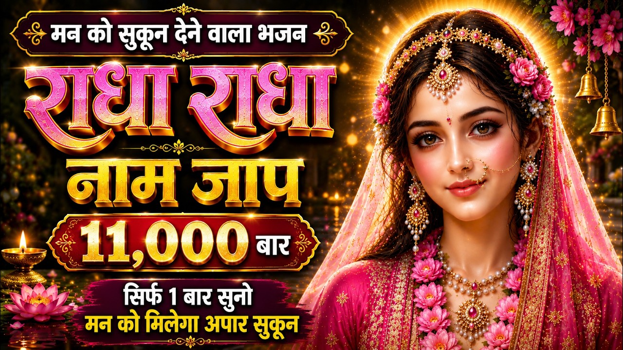 अखंड श्री राधा नाम जप 11000 बार | Shri Radha Naam Jaap 11000 Times | Radha Naam Dhun 2026 | Radha