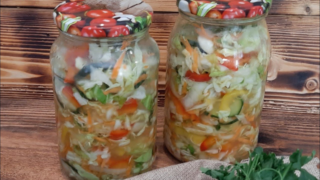 ХИТ !! Салат из молодой капусты на ужин / в банке. Я делаю на регулярной основе.
